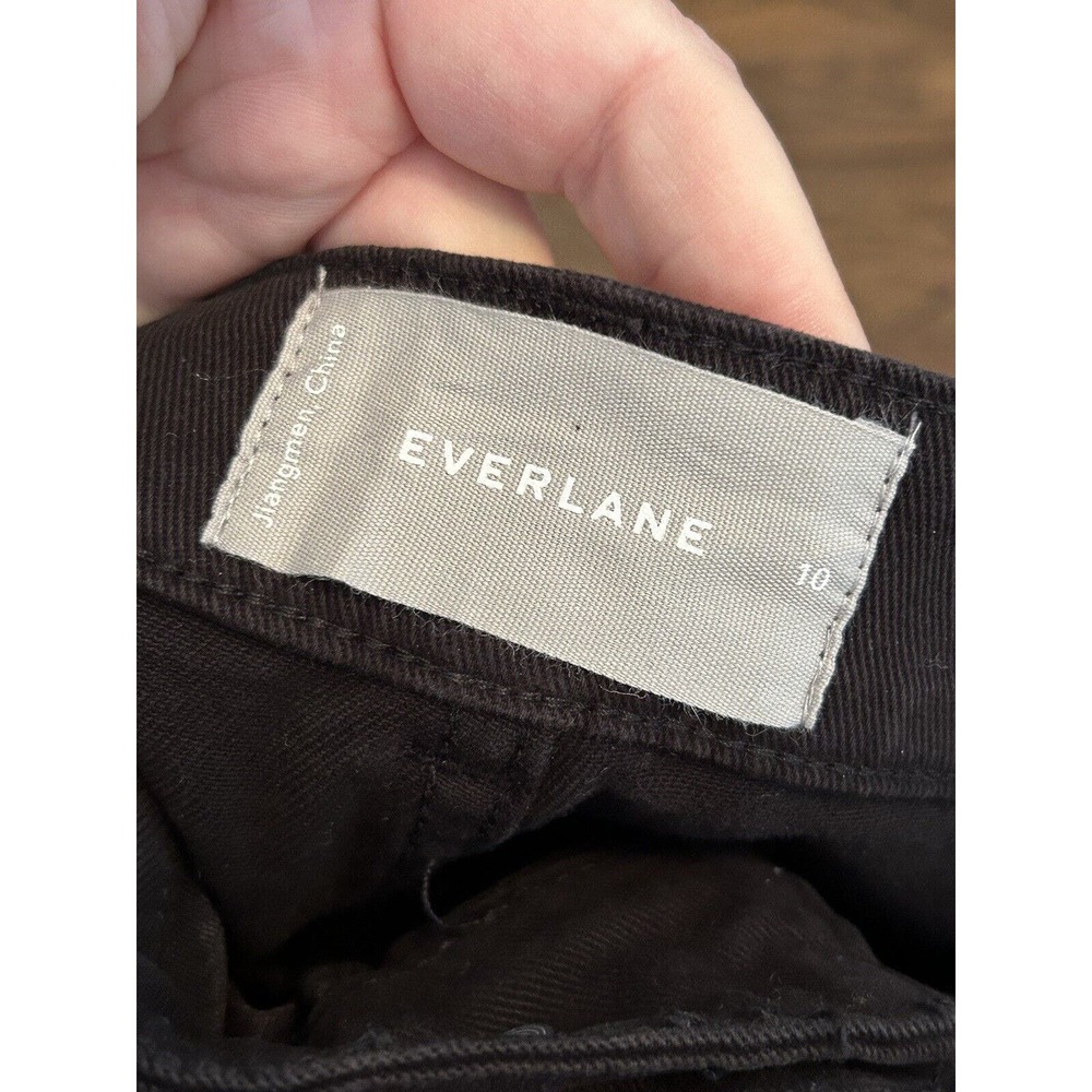 Everlane Womens Size 10 High Rise Utility Barrel Pants Black Minimalist NWT - Picture 5 of 8
